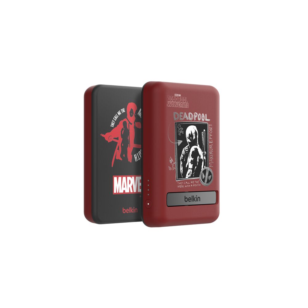 BoostCharge MagSafe対応 ワイヤレス モバイルバッテリー 5,000mAh スタンド付き (ディズニー限定モデル /  マーベル限定モデル) | Belkin | Belkin JP